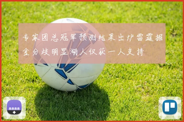 专家团总冠军预测结果出炉雷霆掘金分歧明显湖人仅获一人支持